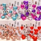 10 шт. розовое золото 18 дюймов сердце фольгированные гелиевые шары шар День рождения украшения для детей и взрослых, на свадьбу, День Святого Валентина, воздушные шары