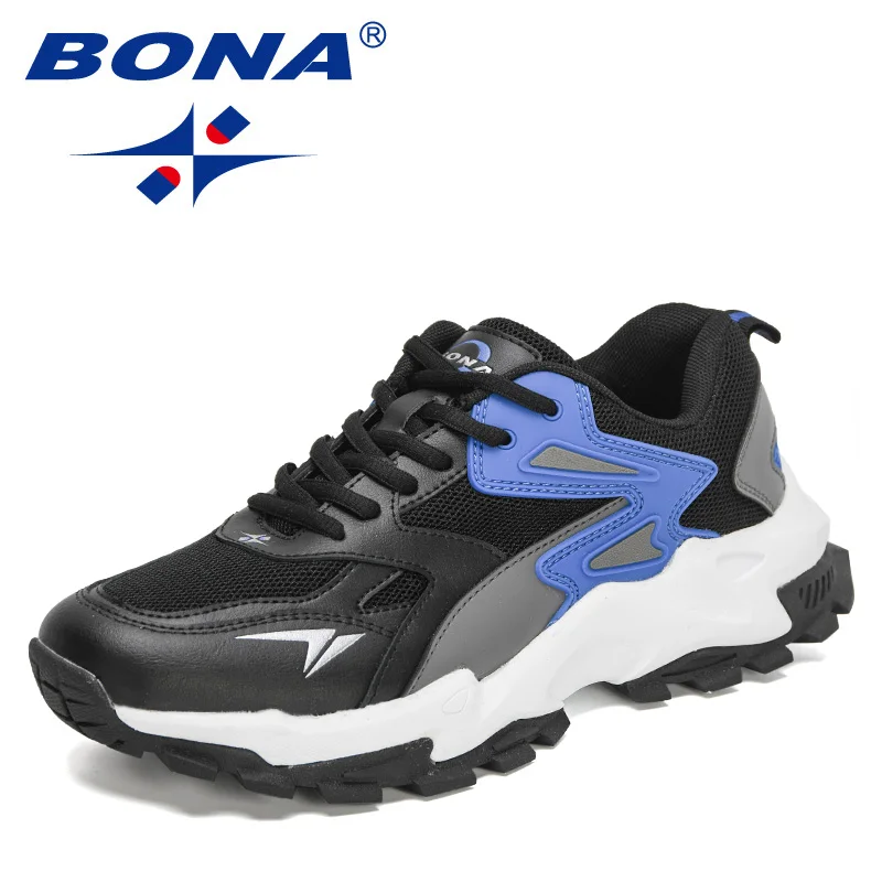BONA 2022 New Designers Classics Running Shoes Men Luxury Brand Breathable High Quality Trainer Sneaker Man Jogging Footwear