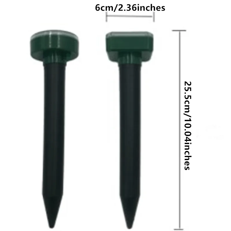 Репеллент для наружного сада моли на солнечной энергии ультразвуковой от кротов