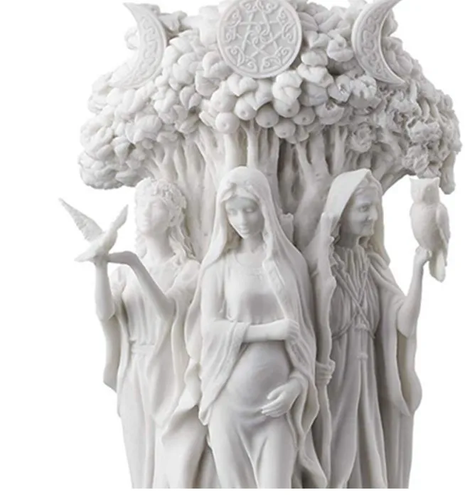 

Three Phase Moon Goddess Ornaments Resin Charms European Decorative Sculpture Crafts Home Decoration Accessories For Living Room