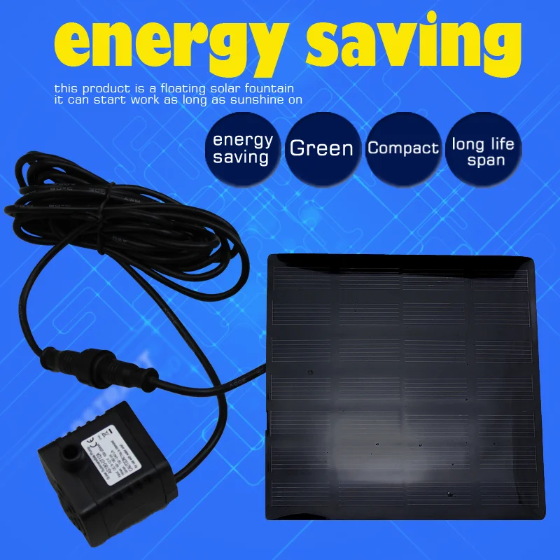 Водяной насос на солнечной батарее Мощность Панель комплект для бассейна