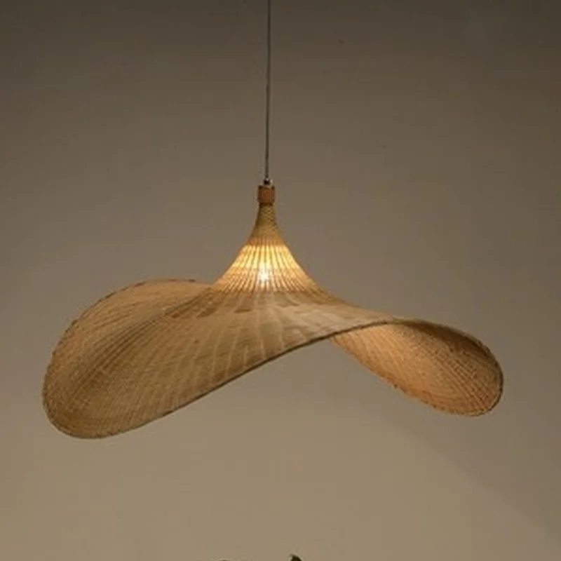 Подвесные светильники с соломенной шляпой китайские юго-восточные азиатские