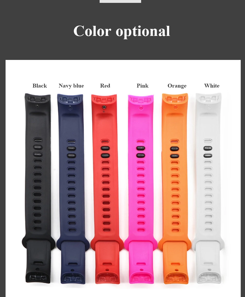 BOORUI для huawei honor band 3 ремешок Цветной силиконовый ремешок для honor band 3 Смарт часы браслет аксессуары