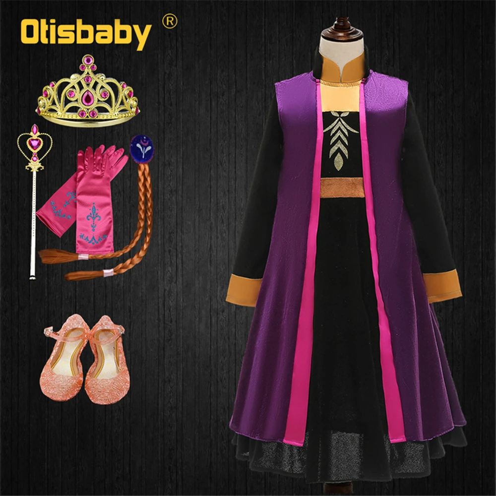 Новинка костюм Эльзы на Хэллоуин для девочек платье Снежной Королевы 2 сказочное