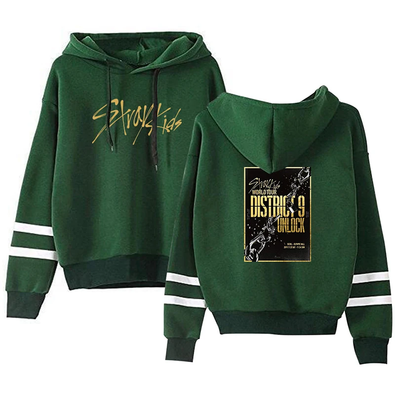 

Stray Kids Hoodies Sweatshirts World Tour Stray Children Kpop Hip Hop Men Women Hooded Pullover Girls Sleeve Hoodie Hood Tops
