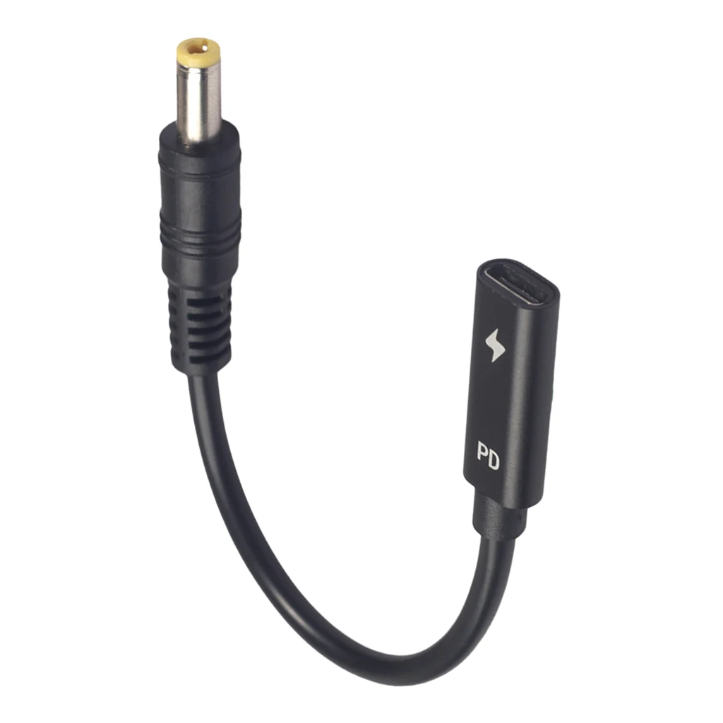 3671 29 USB 3 1 Тип C DC/DC 20V 5 2 мм \ u0026 штекер PD кабель для зарядки ноутбука черный|Детали и