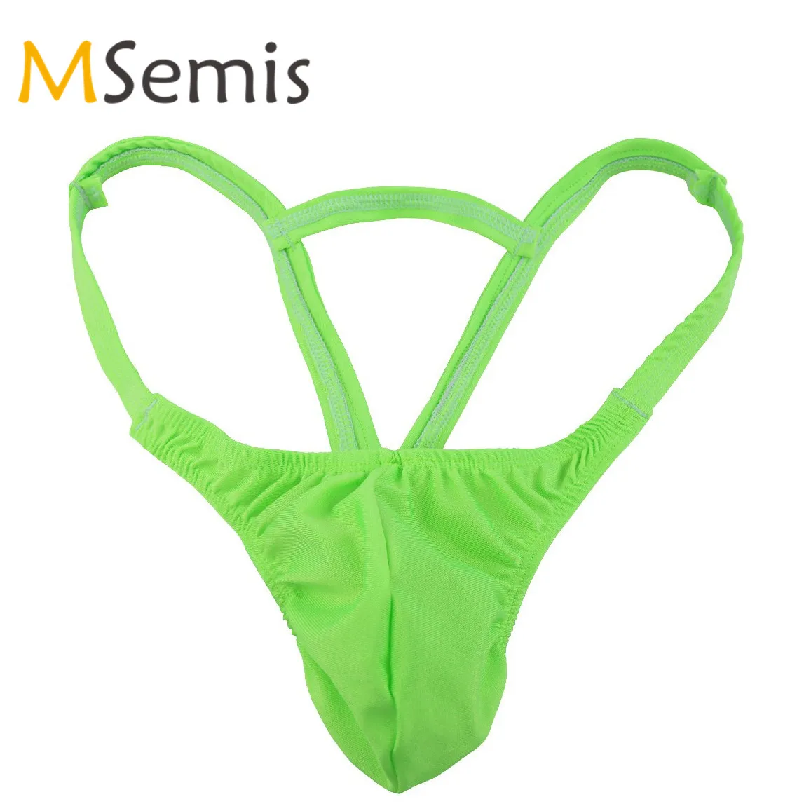 

Swimwear Mens Swimsuit G-string Thong Briefs Underwear Bulge Pouch with Inverted Thongs Panties Triangle Rear Swimming Suit