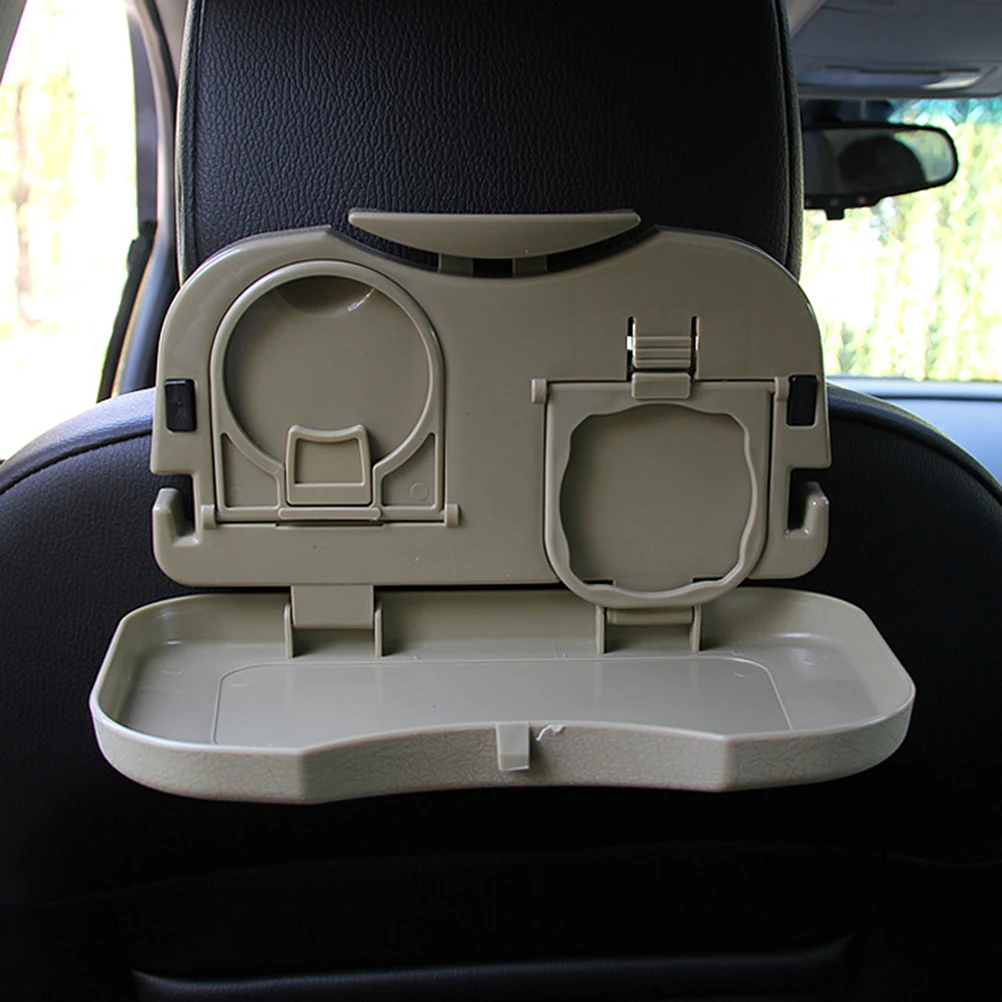

1pc Car food tray folding dining table drink holder car pallet back seat water car cup holder
