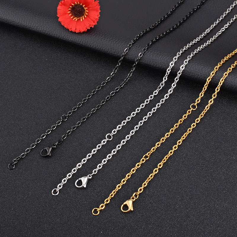 Ожерелье из веревки с о-образной цепью 2 мм нержавеющей стали 304 очаровательное