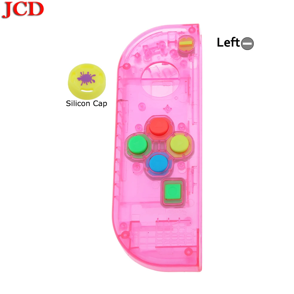 JCD прозрачный цвет DIY для Joy-Con корпус чехол для kingd контроллер NS оболочка игровая консоль для переключателя влево или вправо - Цвет: No1  Left