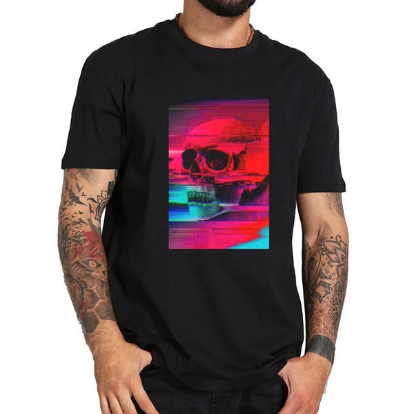 

mortality glitch t shirt t-shirt men O-neck mens tee shirts high qualty men shirt summer men tshirt
