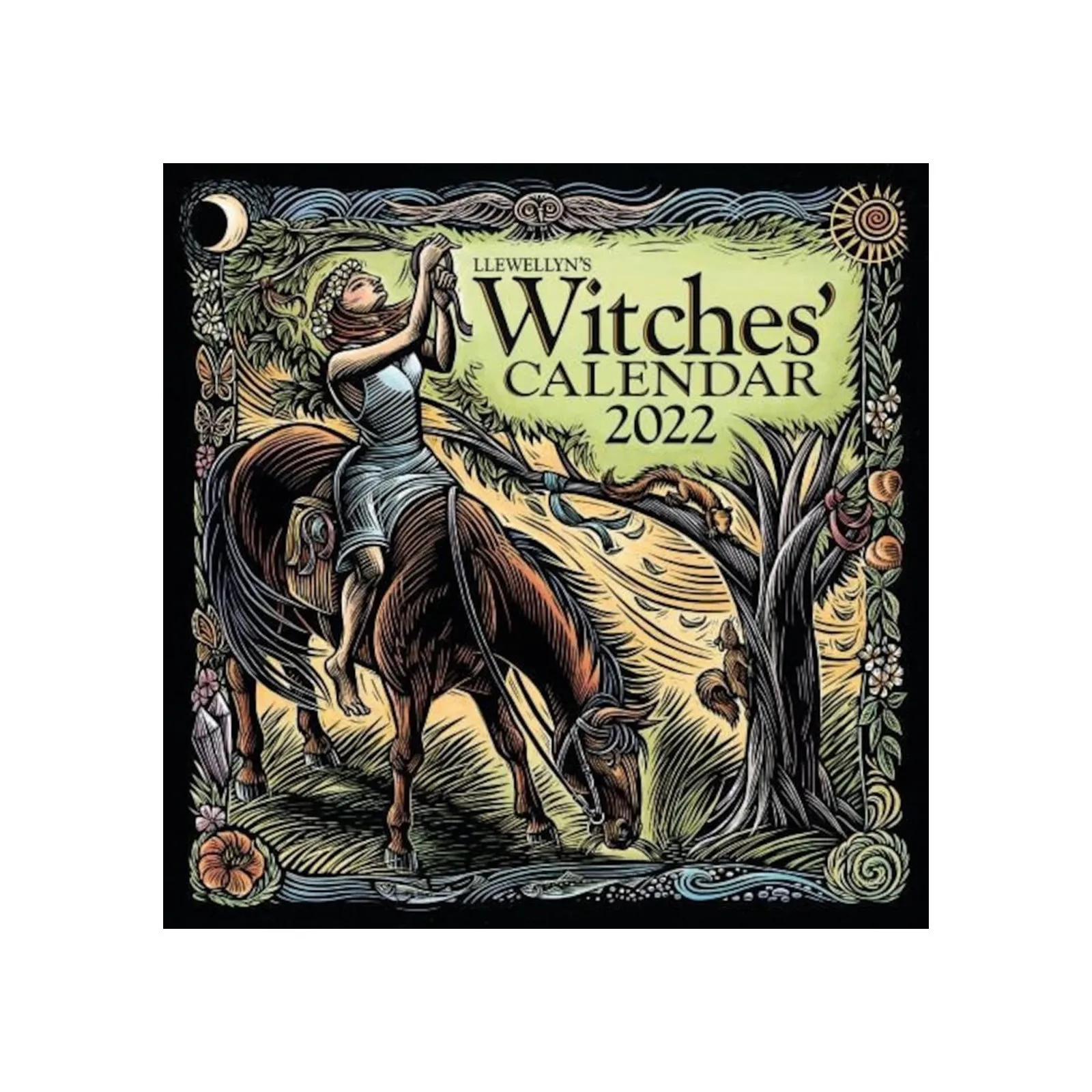 

2022 The Witches Calendar Poster, Kitchen Witchery Canvas, Witches Magic Knowledge Wall Art, Kitchen Blessing Incense Art Home