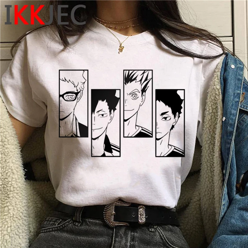

Футболка Oya Haikyuu Мужская, топ в японском стиле, кавайная уличная одежда для пар, Харадзюку, лето