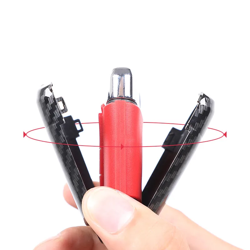 Чехол книжка из АБС пластика для автомобильного ключа углеродного волокна чехол