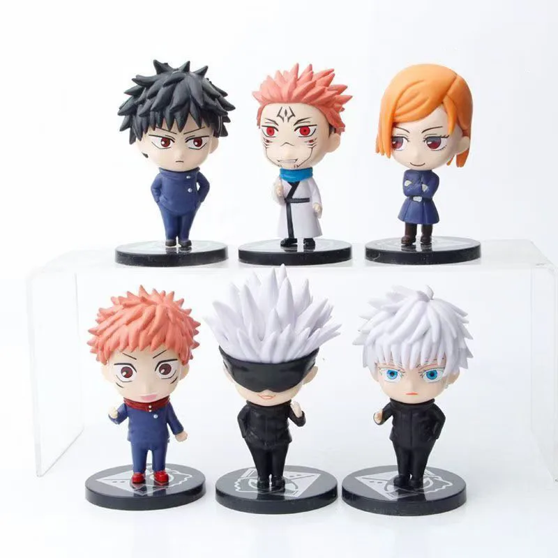

5pcs Anime Jujutsu Kaisen Gojo Satoru Kugisaki Figure Action Figure Modle Toys