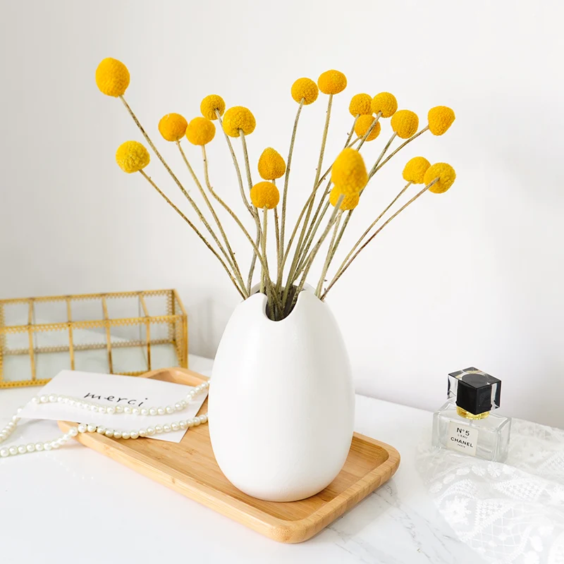 

Wedding Table Vase Plant Porcelain White Vase Ceramic Geometric Decor Dry Flower Vase Nordic Desk Decor Jarrones Home Decoration