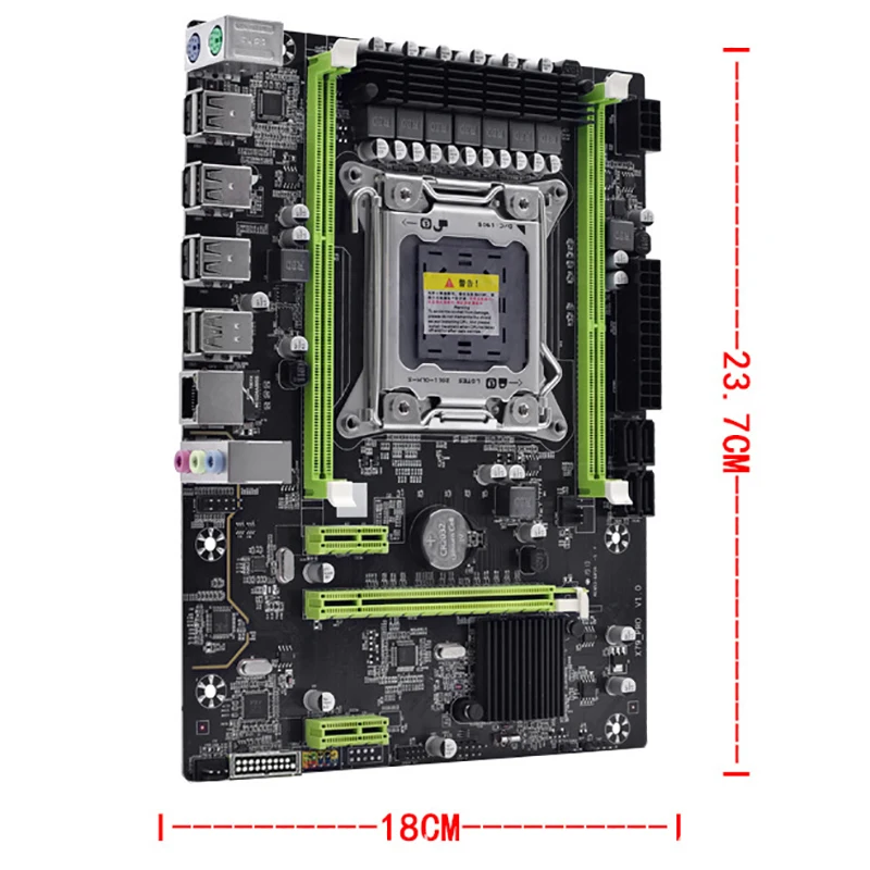 Материнская плата X79M Pro для Intel Lga 2011 E5 2640 2650 2660 Ddr3 2680/1600/1333 МГц 32 Гб M.2 Pci-E M-Atx |