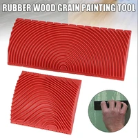 2pcs wooden graining tool creative imitation wood grain paint roller brush tool rubber graining pattern stamp wall painting tool