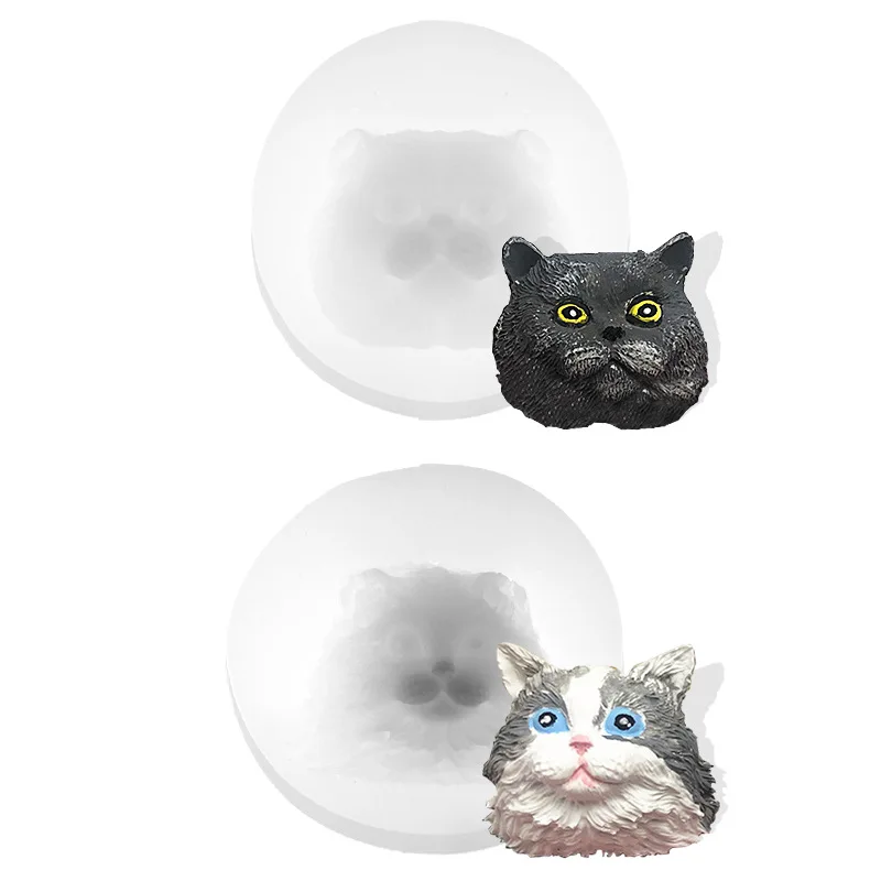 

3D Blue Cat Silicone Cake Fondant Sugarcraft Molds Chocolate Baking Mold Soap Clay Wax Candle Making Mould Tool DIY Resin Craft