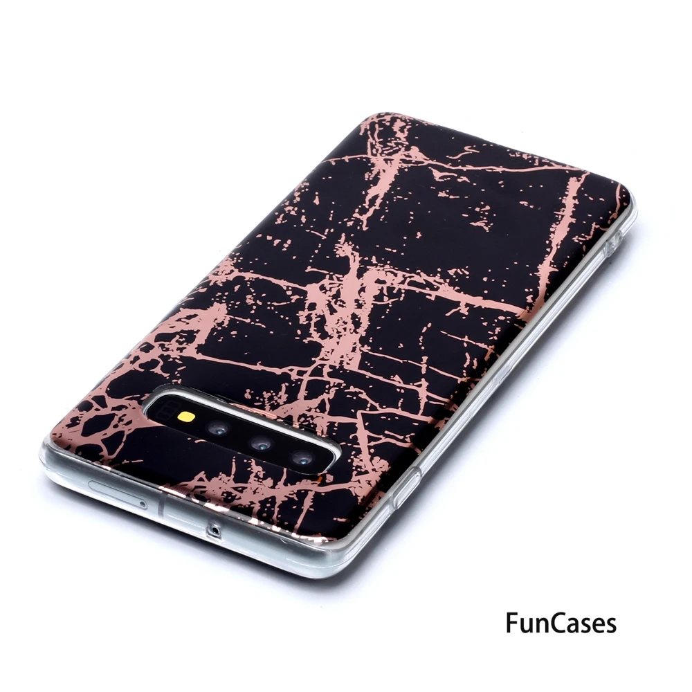 Защитные чехлы для телефонов funda Samsung S10 мраморный телефонный мягкий силиконовый
