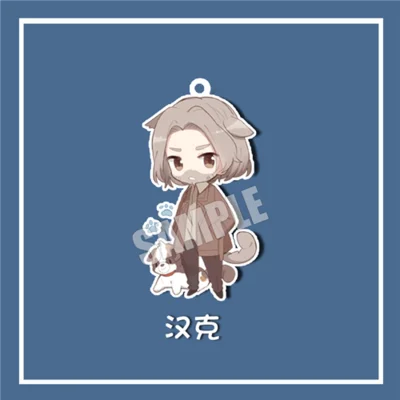 Detroit: Become Human Connor Hanke Marcus Game Figure Keychain Key ring Strap Key chain cosplay props Gifts