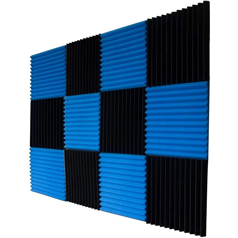 Acoustic Foam Board Studio Wedge Tile Soundproof Pyramid Treatment Wall Panel 2.5 x 30 cm |