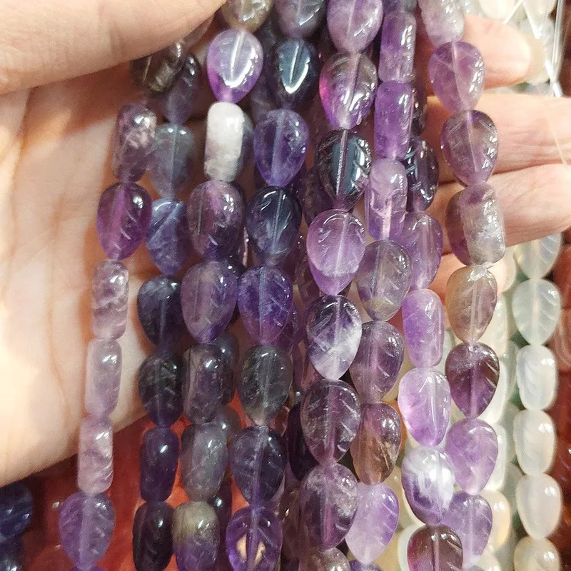 Бусины из натурального камня полудрагоценные камни двусторонние бусины в форме