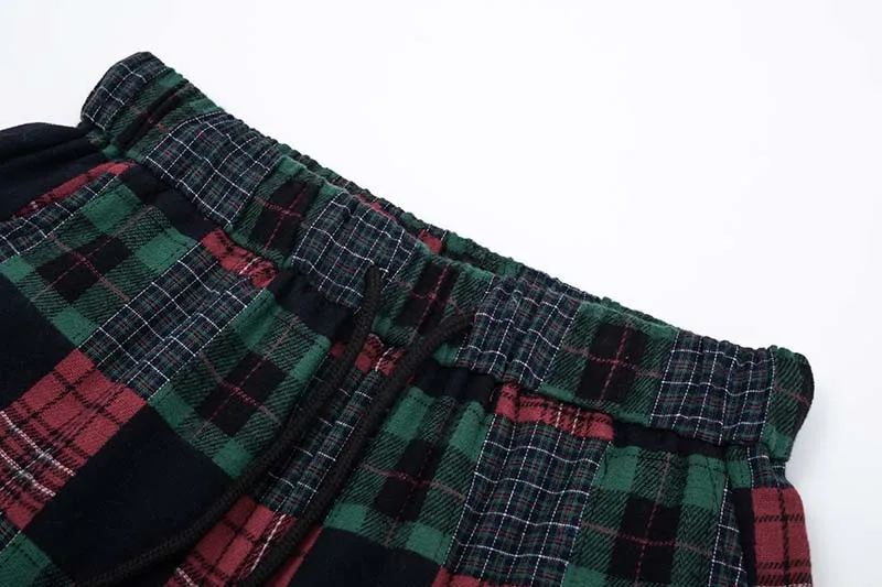 

2021 Lattice streetwear harem pants men japanese streetwear men clothing woman pants tracksuit pants for men T2-A217