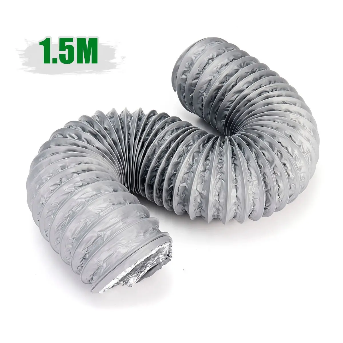 Новый 5 дюймов 150/300/600 см Гибкий выхлопной вентиляционный шланг ПВХ алюминиевый