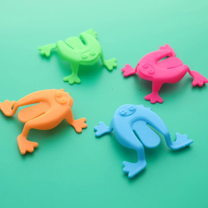

10Pcs Jumping Frog Bounce Toys Kids Novelty Assorted Stress Reliever Toys
