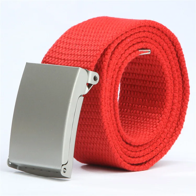 

1pcs Punk Canvas Belt Unisex Double Ring Candy colors Jeans Decorative Belt Street Casual Wild Long Student Waistband