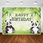 Вечерние фоны с пандой для фотосъемки, бамбуковые, джунгли, сафари, панда, Вечерние Декорации для дня рождения, Фотостудия