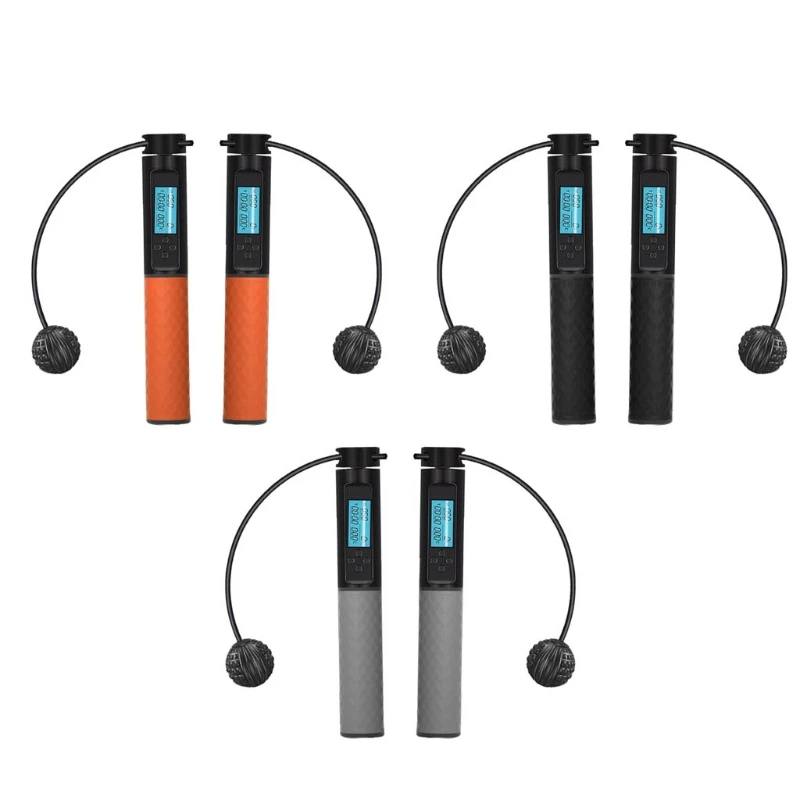 

A5KC Jump Rope, Weighted Jumping Rope with Counter for Fitness Exercise, Adjustable Digital Cordless Speed Skipping Rope