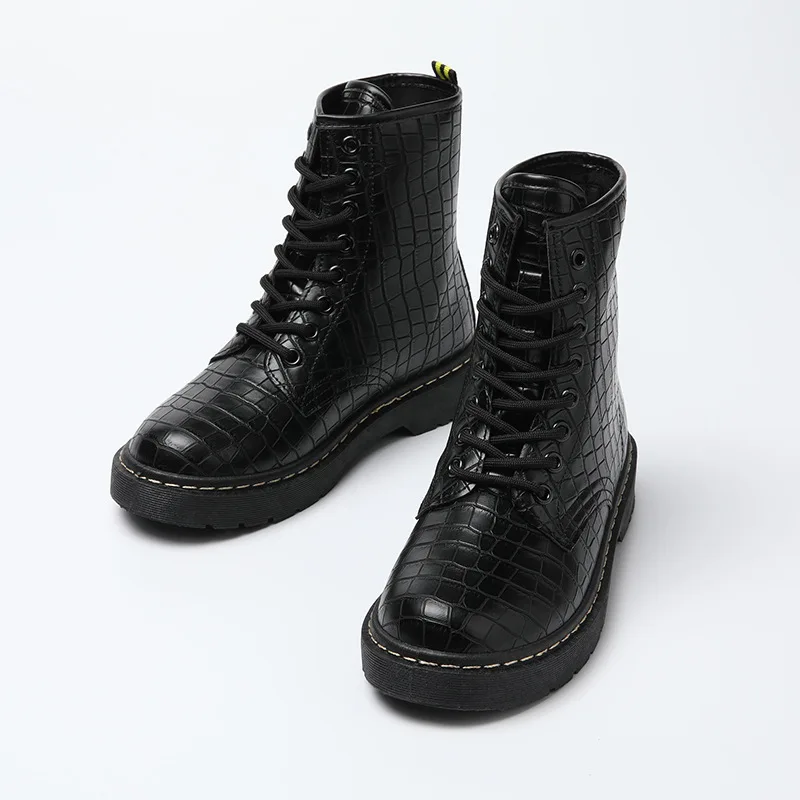 Женские ботильоны зимняя теплая обувь для верховой езды женская на шнуровке из