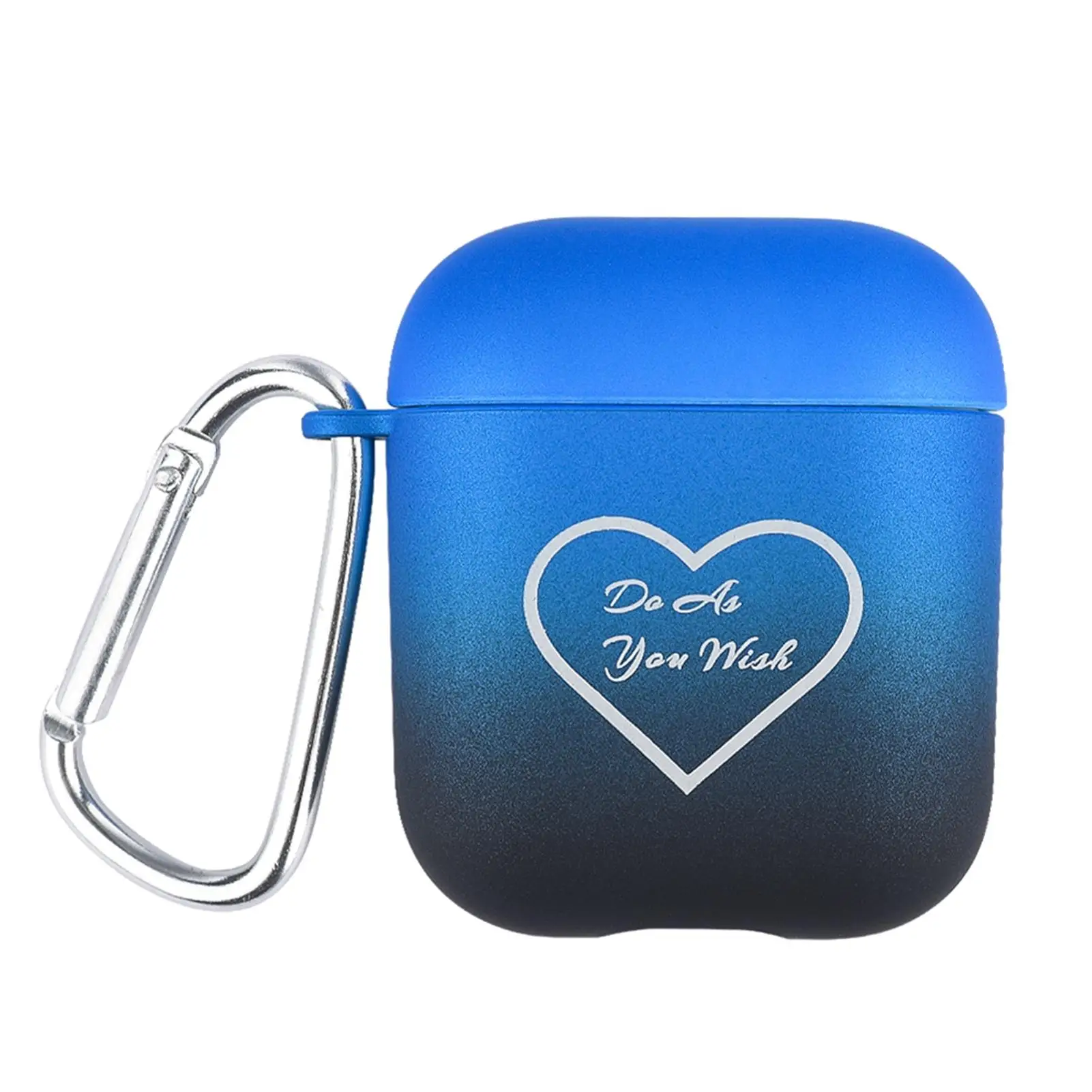 

Мягкий цвет градиента Силиконовая печать в форме сердца портативные Роскошные чистые цветные беспроводные наушники защита от падения