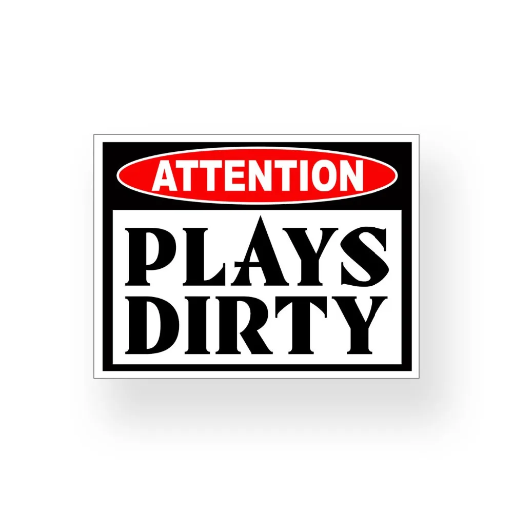 Plays Dirty Warning Sticker Car Vehicle Window Bumper 4x4 Off Road Funny Decal | Автомобили и мотоциклы