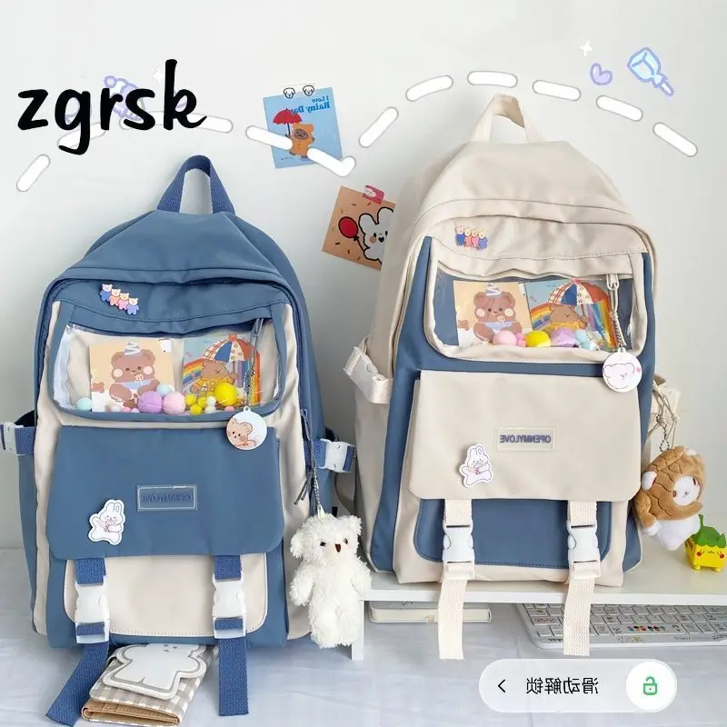 

Ladies Backpack Female Canvas Backpack For Traveling Backbag Japanese Autumn For School For Girls Chinese Style Bolsas