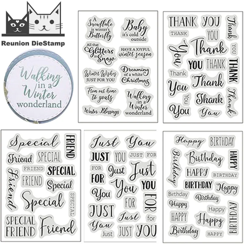 Рождество спасибо день рождения штампы сделай сам скрапбукинг альбом для