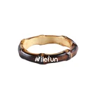 Толстый бамбуковый браслет унисекс из ротанга и бамбукового дерева, браслет для пар, женщин и мужчин