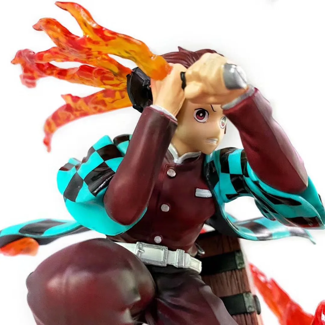 

New Demon Slayer Tanjirou Anime Figure Kimetsu no Yaiba Kamado PVC Action Figure Toys Collcetion Model Doll Gift