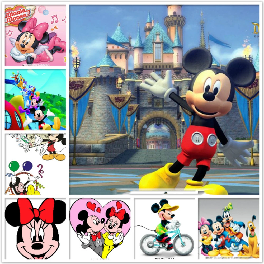 

Disney Mickey Mouse And Donald Duck Full Diamond Painting Mosaic Art Painting Cross Stitch Kit Embroidery Home Decoration Gift
