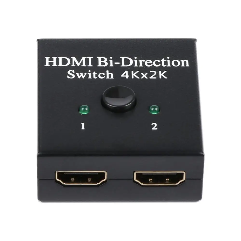 

2-Port HDMI Bi-directional Switch 2x1 Switcher 1x2 Splitter Selector 3D Supports HDTV, Blu-ray player, smart TV box, etc GT