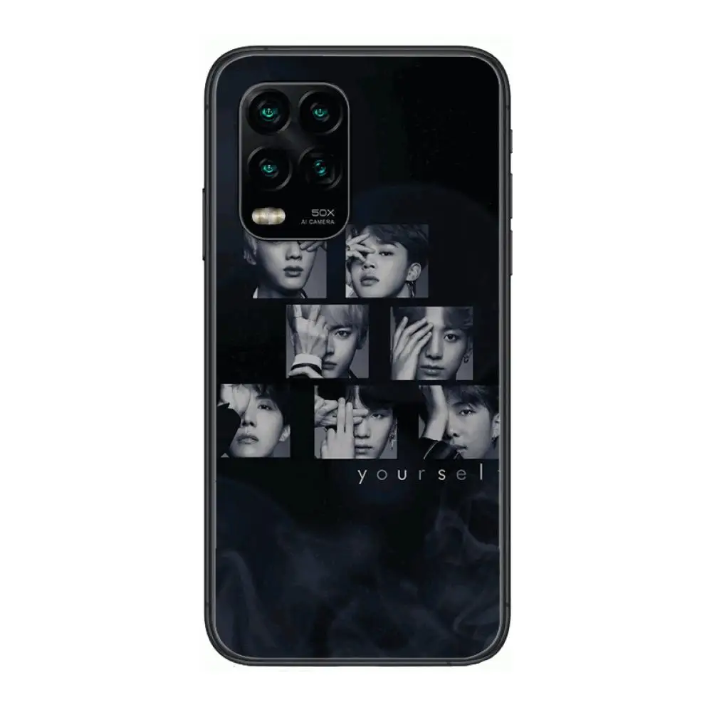 

B-BTS Phone Case For xiaomi Redmi Note 9S 8 7 6 5 A Pro T Anime Black Cover Silicone Back Pretty senior