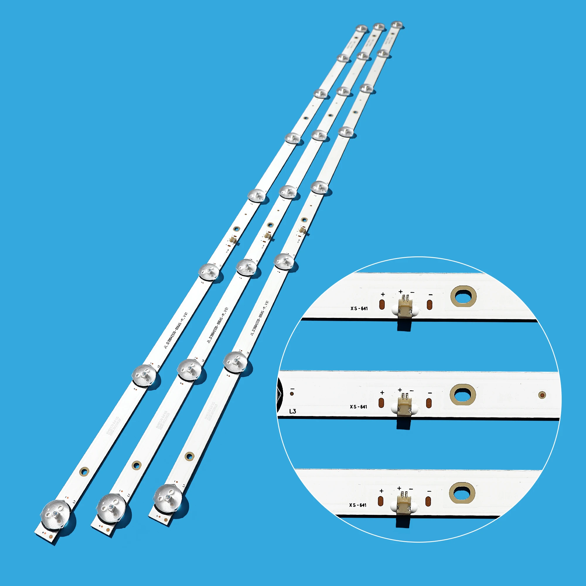 

LED Backlight strip 8 Lamp for PIXEL 39"TV LE39Z1 JL.D39042330-006AS-M_V01 3080539Z10DTZ003 MS-L1795 6V/LED CX390DLEDM H39D7100E