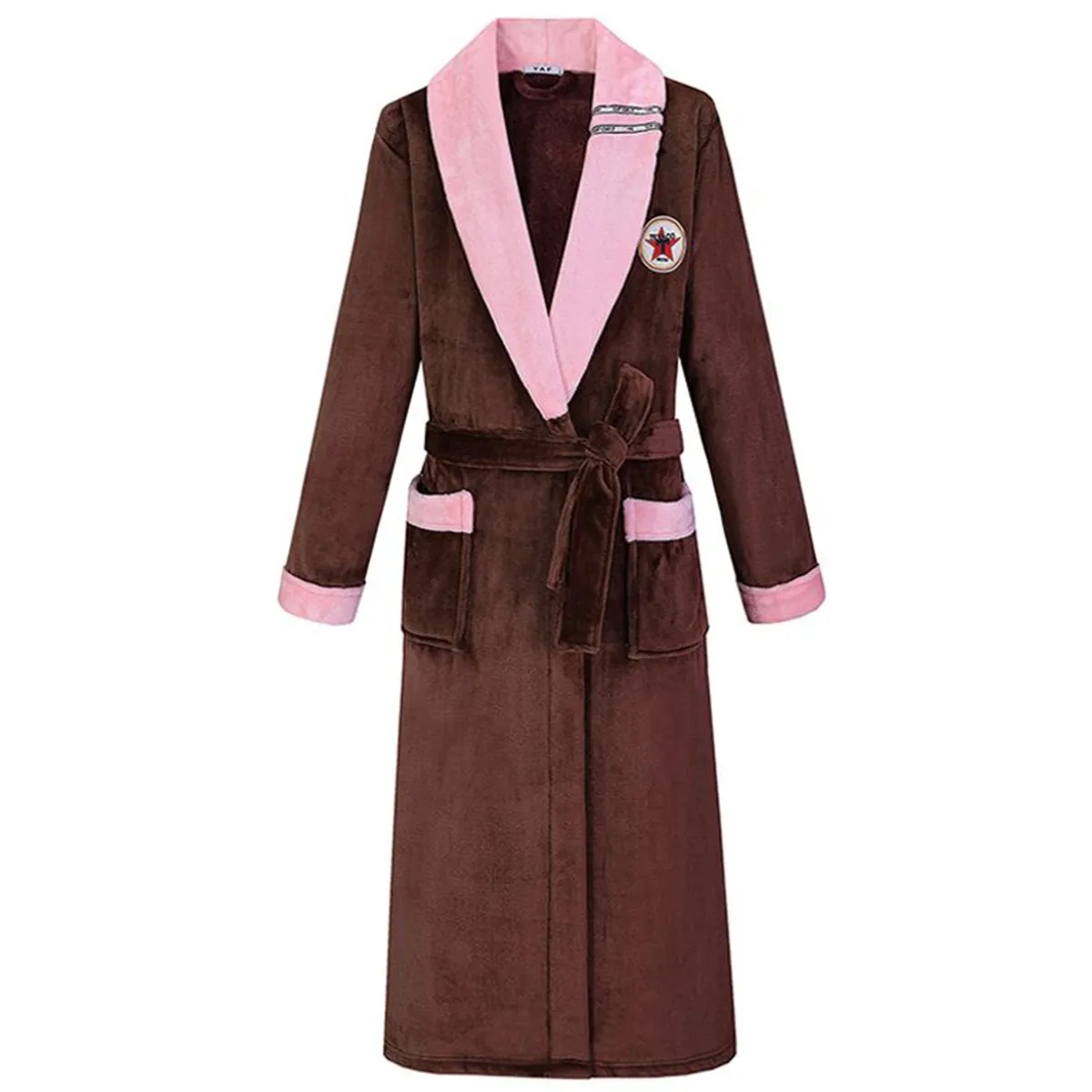 

Халат-кимоно Женский фланелевый, мягкая одежда для сна на осень и зиму, теплый халат, домашняя одежда из кораллового флиса, нижнее белье