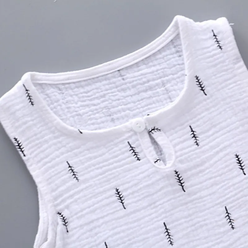 Летний жилет без рукавов для мальчиков комплект с жилетом новорожденных