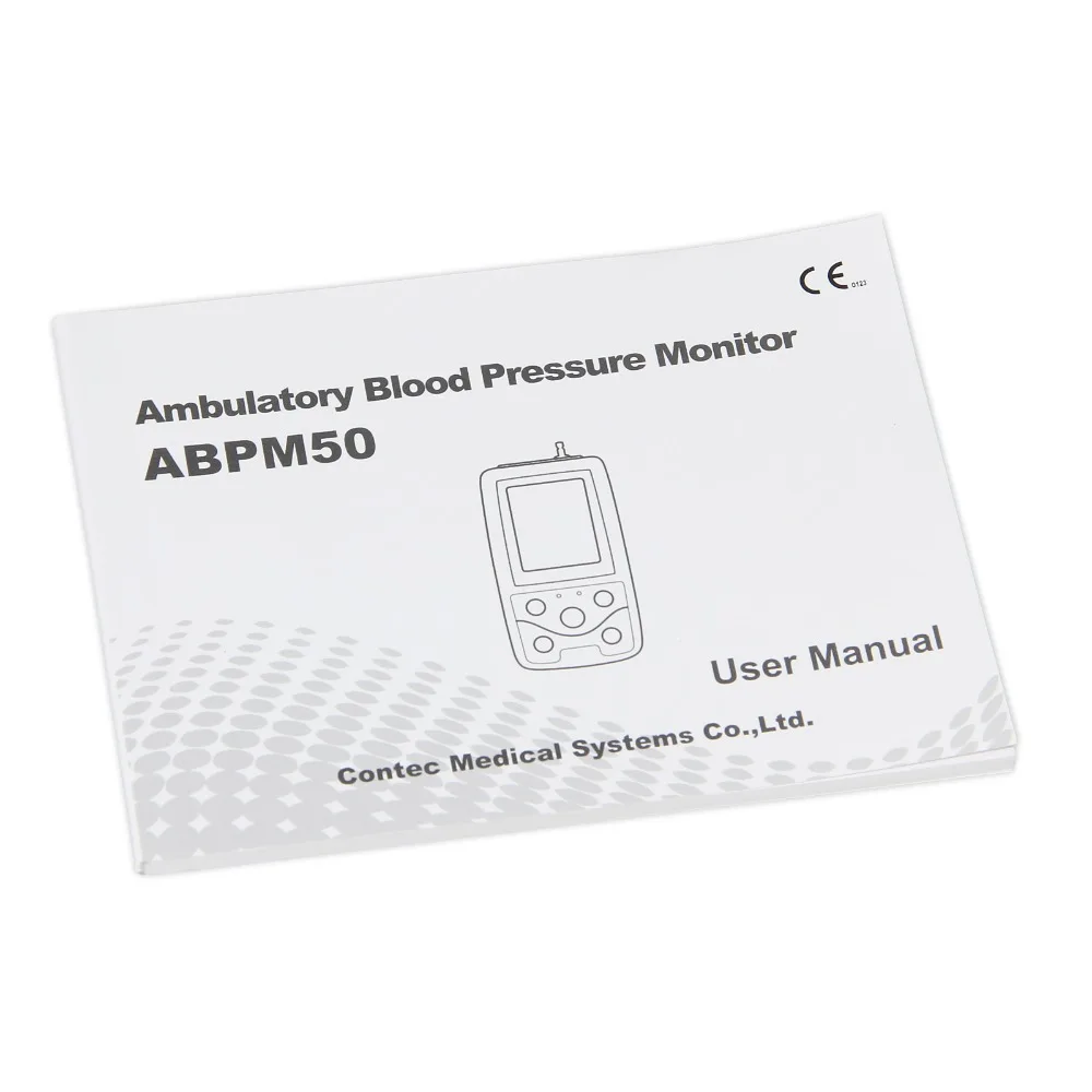 FDA Arm Амбулаторный монитор кровяного давления 24 часа NIBP Holter CONTEC ABPM50+ взрослый, ребенок, большой, 3 манжеты, бесплатное программное обеспечение для ПК 4,7