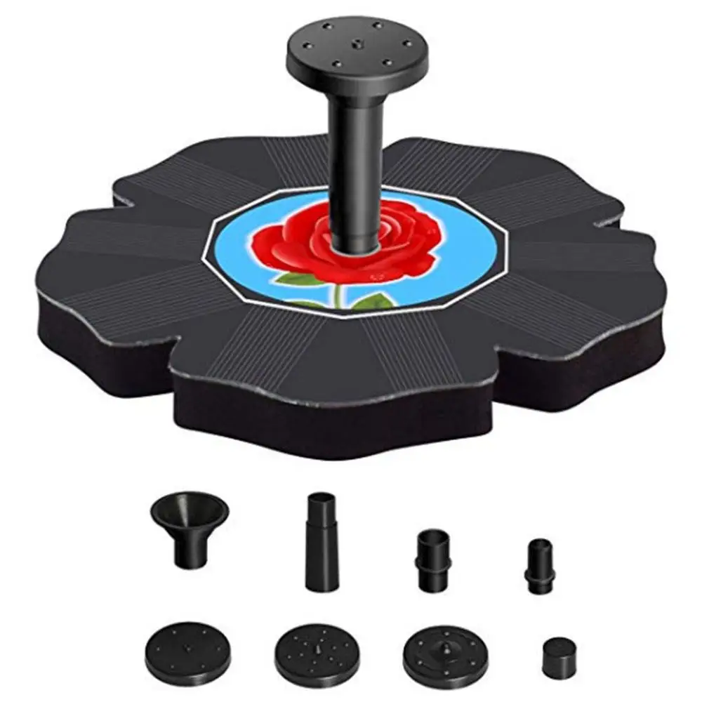 

PET Solar Fountain Fountain Water Pump Lotus Leaf Fish Tank Solar Water Pump Durable Green Aquarium Pool 7V Energy Saving