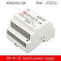 din rail type switching power supply dr 45w 24v 2a 12v3 5a ac 220v variable 2412 transformer dc 24vdc12vdc output