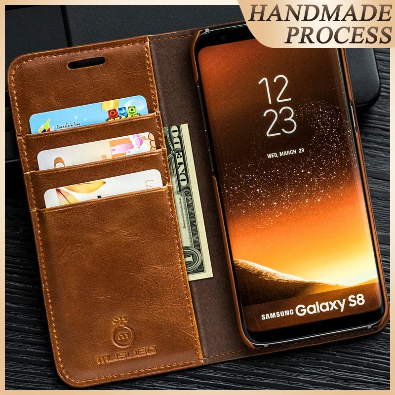 Роскошный Musubo чехол для телефона samsung Galaxy Note 10+ 10 плюс 8 чехол с откидной крышкой для samsung S10+ S10e S8 Plus кожаный бумажник чехлы-бумажники с отделениями для Note 9 S9+ Funda